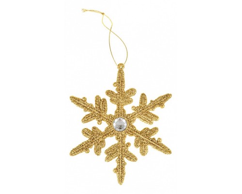 Елочная игрушка (14 см) Снежинка 858-157