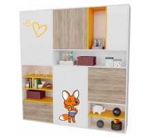 Шкаф комбинированный Юниор Оранжевая Корова