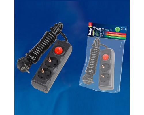 Сетевой фильтр Uniel S-GCD2 S-GCD2-3B BLACK