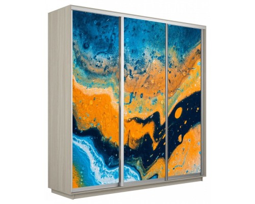 Шкаф-купе Экспресс Фото трио 1006 2400x600x2400