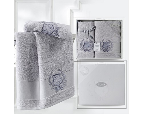 Набор из 2 полотенец для ванной (70x140 см) Davis