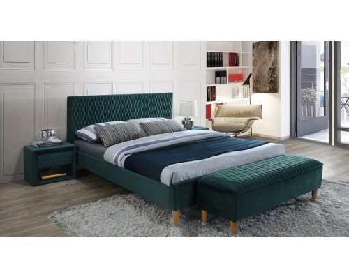 Кровать двуспальная Azurro Velvet