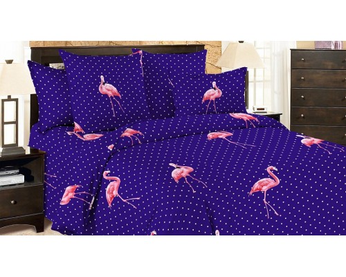 Постельное белье евростандарт Flamingo DKBL