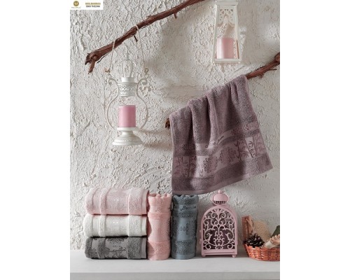 Набор из 6 банных полотенец THELMA