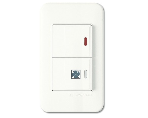 Выключатель двухклавишный Imex 70 Wide WH WSN 2636 WH