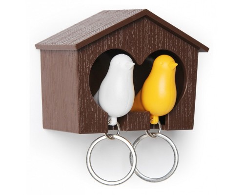 Ключница (9.5х7 см) Qualy QL10124-BN-YW