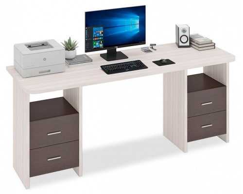 Стол письменный Домино Lite СКЛ-Прям180Р+2ТЯЛ