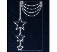 Звезда световая Звездное колье [1.47x0.85 м] RL-KN-013W