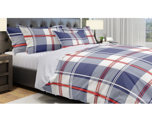 Постельное белье семейное Eco Cotton Grid