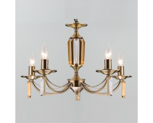 Подвесная люстра Eurosvet Volare 60087/5 античная бронза