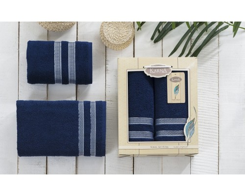 Набор из 2 полотенец для ванной PETEK