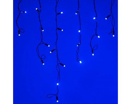 Бахрома световая [2.4x0.6 м] Edge ARD-EDGE-CLASSIC-2400x600-BLACK-88LED-FLASH BLUE (230V, 6W)