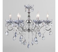 Подвесная люстра Eurosvet Escada 10109/6 хром/лазурный хрусталь Strotskis