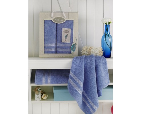 Набор из 2 полотенец для ванной (70x140 см) Petek