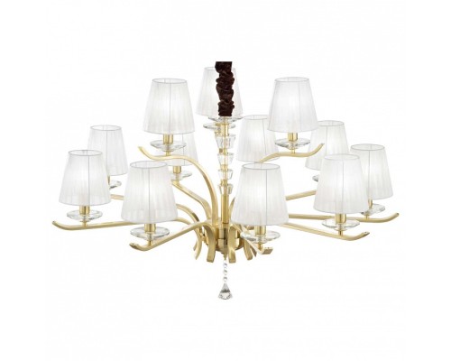 Подвесная люстра Ideal Lux Pegaso PEGASO SP12 OTTONE SATINATO