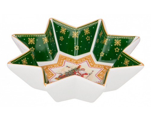 Блюдо (17x4 см) Дед Мороз 85-1625