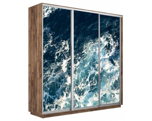 Шкаф-купе Экспресс Фото трио 1015 2400x450x2200