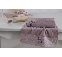 Набор из 2 полотенец для ванной VIOLA