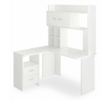 Стол компьютерный Нельсон Lite СКЛ-Угл130+НКЛХ-130 БЕ ЛЕВ