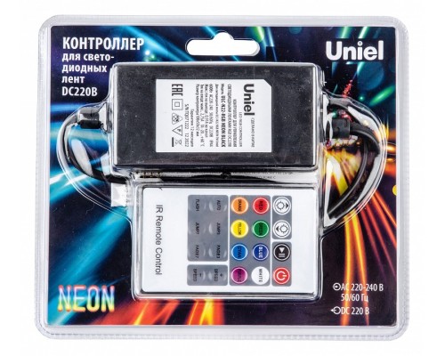 Контроллер-регулятор цвета RGB с пультом ДУ Uniel ULC-N22-RGB UL-00010579