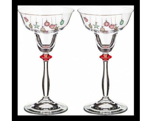 Набор из 2 подсвечников Елочные игрушки 674-468