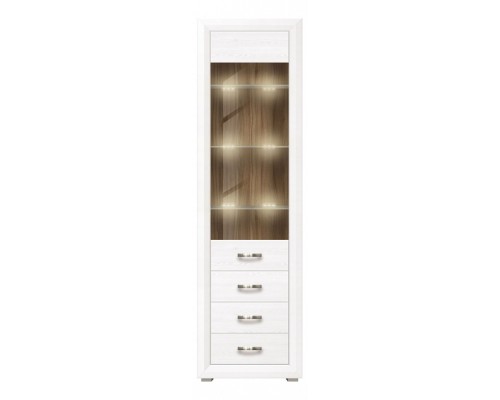 Шкаф-витрина Мальта с подсветкой REG1W3S