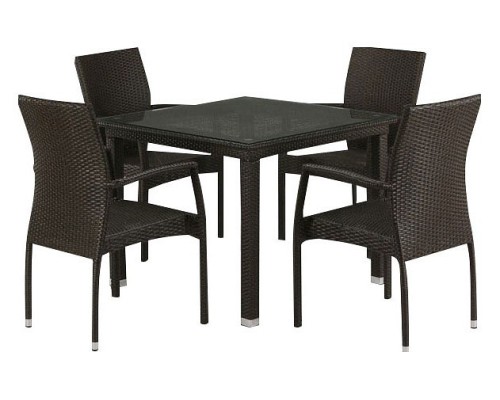 Набор уличный T257A/Y379A-W53 Brown 4Pcs