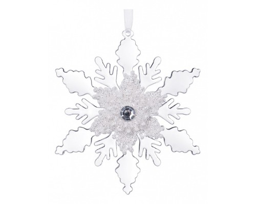 Елочная игрушка (13 см) Снежинка 788-086