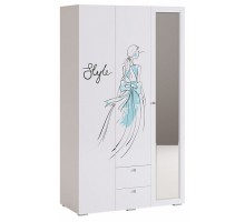 Шкаф платяной Гламур MDG-003