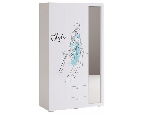 Шкаф платяной Гламур MDG-003