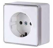 Розетка с заземлением и шторками Werkel Gallant (белая) W5071101