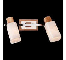 Спот Eurosvet Savier 20029/2 хром/светлое дерево