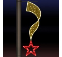 Панно световое День Победы [0.6x1.84 м] RL-KN-9-6-WWR-dY