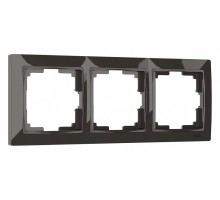 Рамка на 3 поста Werkel Snabb basic серо-коричневый W0032007