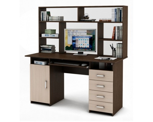 Стол компьютерный Лайт-7К СН