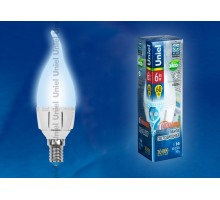 Лампа светодиодная Uniel DIM ALP01WH E14 6Вт 4500K 08692