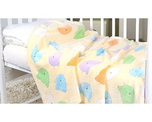 Плед (100x118 см) Разноцветные кошки