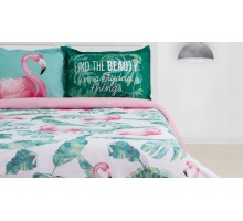 Постельное белье полутораспальное Фламинго
