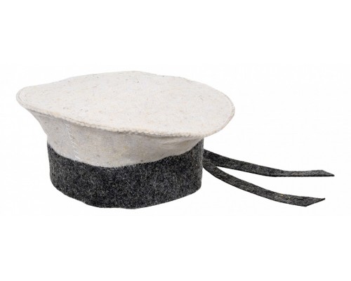 Шапка для бани универсальная Бескозырка