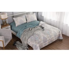 Постельное белье с одеялом семейное Ришелье №7