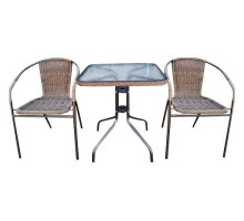 Набор уличный TLH-037A/060SR-60х60 Cappuccino 2Pcs