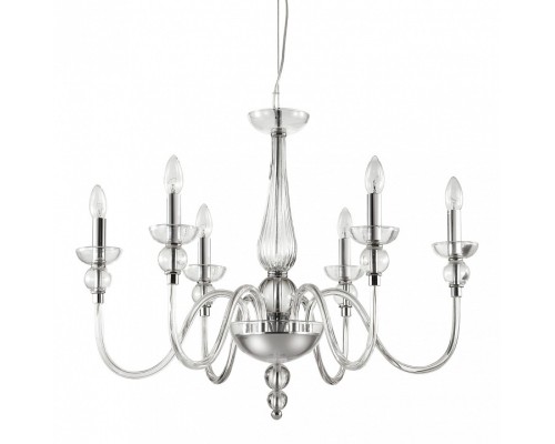 Подвесная люстра Ideal Lux Doge DOGE SP6 TRASPARENTE