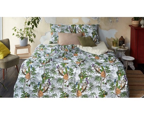Постельное белье евростандарт Лемуры