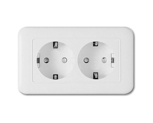 Розетка с заземлением Imex 1124 WSN 1124 WH