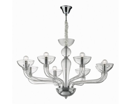 Подвесная люстра Ideal Lux Casanova CASANOVA SP8 TRASPARENTE