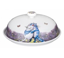 Блюдо с крышкой (23 см) Лаванда 104-726