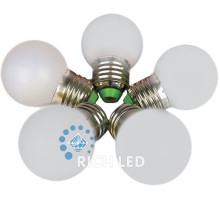 Лампа светодиодная RL-BL E27 220В 1Вт 4000K RL-BL-E27-G45-W