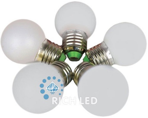 Лампа светодиодная RL-BL E27 220В 1Вт 4000K RL-BL-E27-G45-W