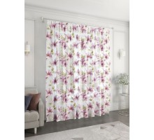 Гардина (300x260 cм) 1 шт. Розовые Цветы