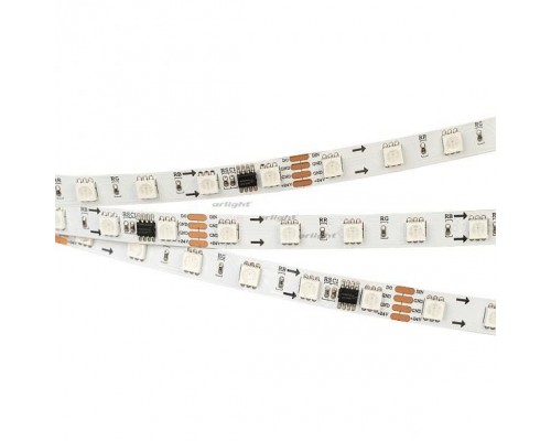 Лента светодиодная Arlight SPI-5000-5060-60 24V Cx6 RGB-Auto (10mm, 13.2W/m, IP20) 026765(1)